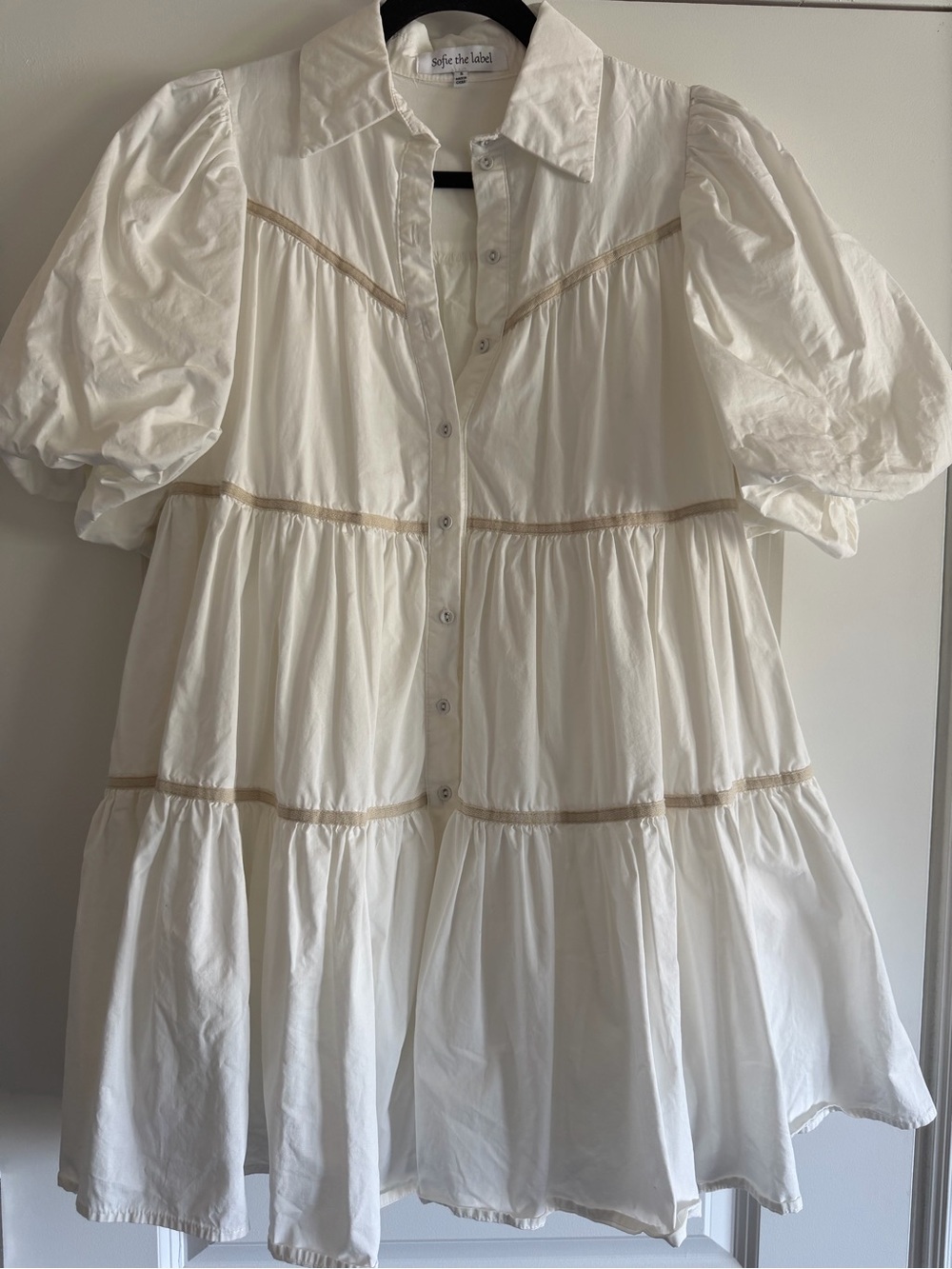 Sofie the Label Button Down Bubble Dress Size Small